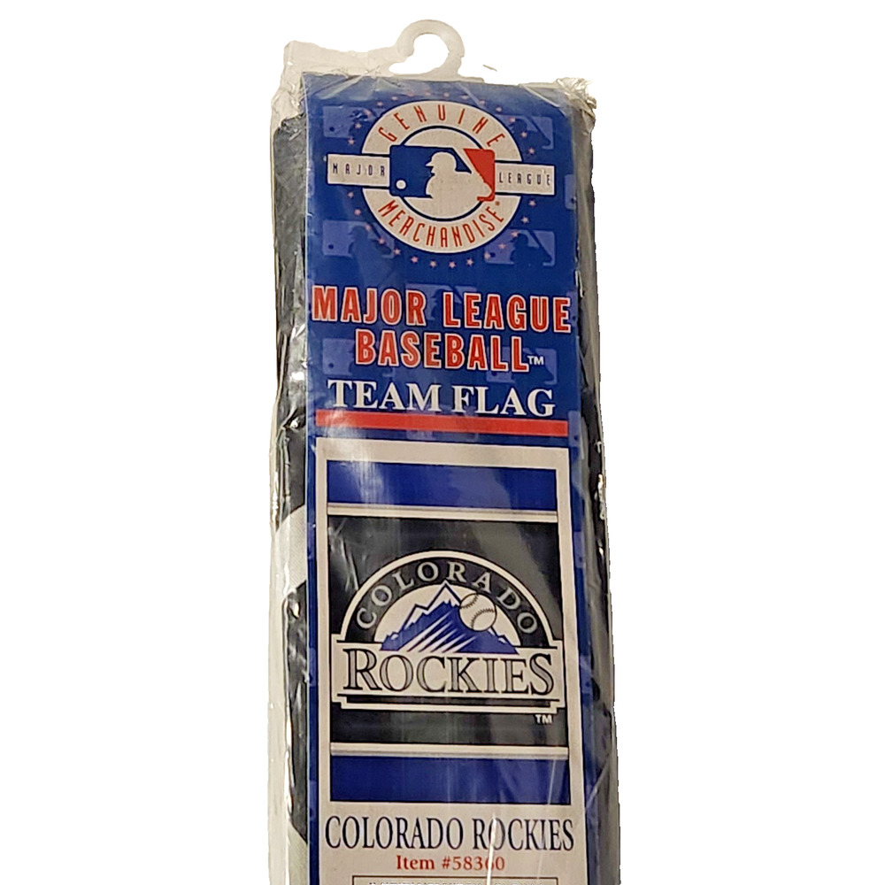 Colorado Rockies MLB Baseball Team Logo Flag Banner 3x5 ft Official Merchandise
